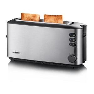 Severin AT 2515 - Prăjitor de pâine, 2 fante, 1000W/230V, inox/negru imagine