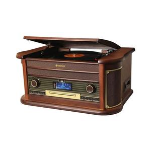 Roadstar HIF-1996D+BT-Hi-Fi sistem complet cu gramofon, radio, CD și casetă, 40W/230V + telecomandă imagine