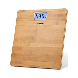 G3Ferrari G30042 - Cântar personal digital din bambus, alimentat cu 2 baterii AAA imagine