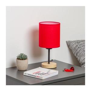 Lampă de masă Brilagi NUBILA WOOD 1xE27/25W/230V stejar/roșu imagine
