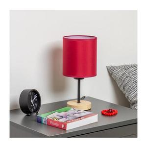 Lampă de masă Brilagi NUBILA WOOD 1xE27/25W/230V stejar/roșu pompeian imagine