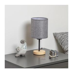 Lampă de masă Brilagi NUBILA WOOD 1xE27/25W/230V stejar/gri imagine