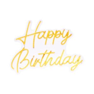 Atmosphera - Decorațiune neon LED de perete HAPPY BIRTHDAY LED/5V imagine