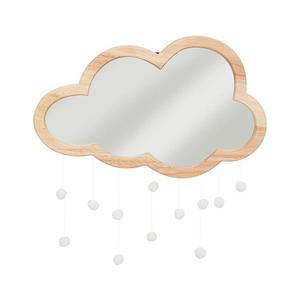 Atmosphera - CLOUD, oglindă de perete pentru copii, 40x36 cm, din lemn de cauciuc imagine