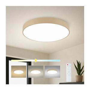 Brilagi - Lampă LED dimabilă POOL, 60 W, 230 V, 3000-6000 K, Ø 60 cm, bej, cu telecomandă imagine