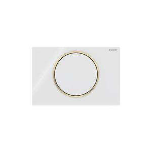 Geberit Placă de acționare 10 24, 6x16, 4 cm alb/auriu - 115.758.KK.5 imagine