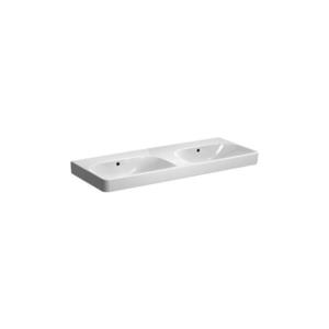 Geberit 500.224.01.1 - Lavoar dublu suspendat Smyle Square 120 x 48 cm, din ceramică, alb imagine