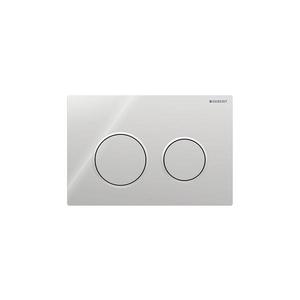 Buton de activare Geberit Omega20 115.085.KH.1, 21, 2 x 14, 2 cm, crom lucios / crom mat imagine