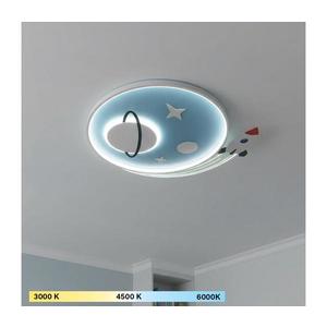 Brilagi Plafonieră LED pentru copii STARSHIP, 64W, 230V, 3000/4500/6000K, albastru imagine