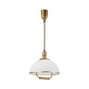 Lustră reglabilă RAMONA 1xE27/60W/230V maro/alb/stejar imagine