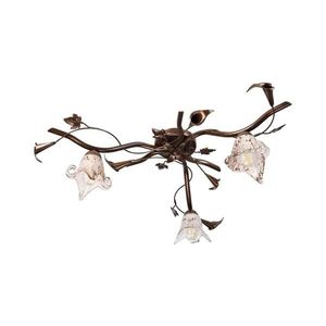 Lustră aplicată ROZETA 3xE14/40W/230V bronz imagine