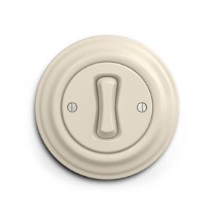 lap - Buton retro cu ramă, bej imagine