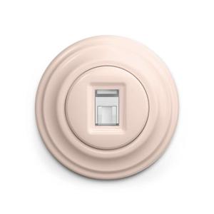 lap - Priză de date retro cu ramă, roz vintage imagine