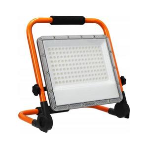 Proiector LED cu stativ, 100W, 230V, 4500K, IP65, portocaliu imagine