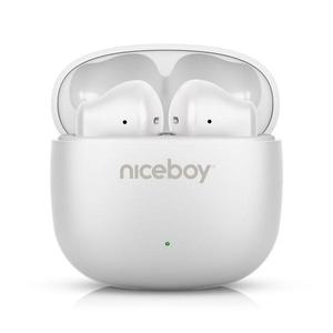 Căști fără fir Niceboy Beans 4 POP 200 mAh + 2x 30 mAh IPX4 alb imagine
