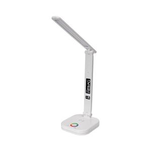 Lampă LED RGBW cu încărcare wireless, afișaj și port USB MAGNUS, LED/6W/5V, 3000–6500K, albă imagine
