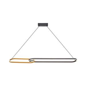 Zuma Line P241145502A - Lustra LED pe cablu RAVON, 2xLED/40W/230V, negru/auriu imagine