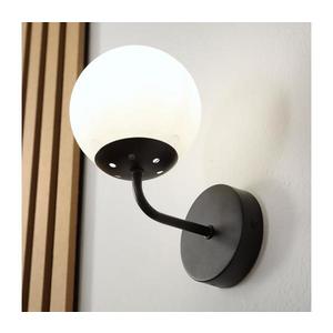 Lampă de perete MALIVA 1xE14/15W/230V, negru/alb - Brilagi imagine