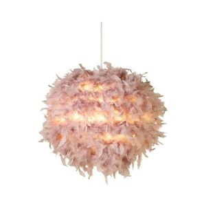 Searchlight 70393PI - Abajur KATE pentru candelabru, socluri E14/E27, Ø 50 cm, roz imagine