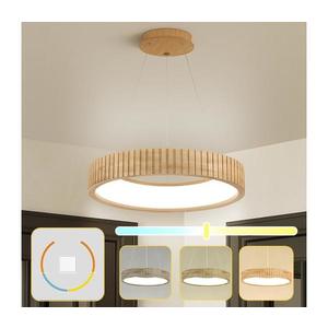 Brilagi - Lustră LED suspendată pe cablu FALCON WOOD MODERN LED/30W/230V Ø 45 cm lemn imagine