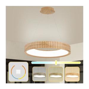 Brilagi - Lustră suspendată LED FALCON WOOD MODERN, 40 W, 230 V, Ø 60 cm, lemn imagine