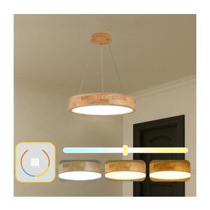 Brilagi -LED Lustră suspendată pe cablu FALCON WOOD LED/30W/230V 3000/4000/6000K 45 cm lemn imagine