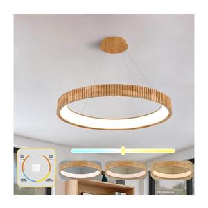 Brilagi - Lustră LED FALCON WOOD MODERN, suspendată pe cablu, LED/60W/230V, Ø 80 cm, lemn imagine