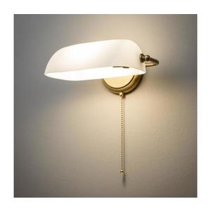 Brilagi - Aplica de perete BANK OFFICE 1xE27/60W/230V, alamă/albă imagine
