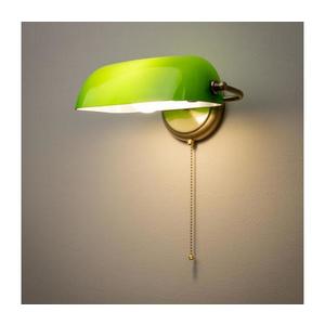 Brilagi - Aplica de perete BANK OFFICE 1xE27/60W/230V alama/verde imagine