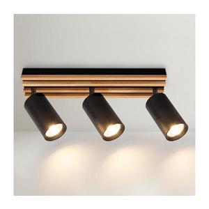 Brilagi - Lampă spot SELE WOOD 3xGU10/30W/230V negru/lemn imagine