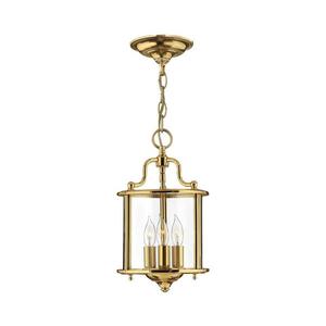 Hinkley HK-GENTRY-P-S-PB - Candelabru suspendat pe lanț GENTRY, 3xE14/60W/230V, auriu imagine