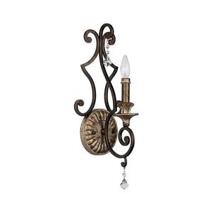 Quoizel QZ-MARQUETTE1 - Aplica de perete MARQUETTE, 1xE14/60W/230V, bronz imagine