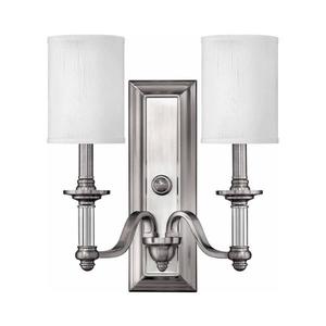 Hinkley HK-SUSSEX2 - Aplică de perete SUSSEX 2xE14/40W/230V crom mat imagine