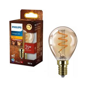 Bec LED Philips Vintage P45, reglabil, E14, 3W/230V, 2200K imagine