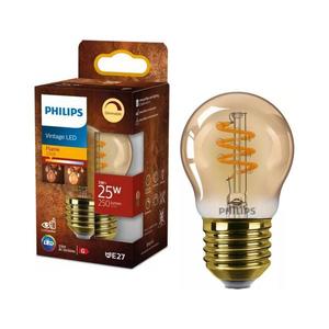 Bec LED dimabil Vintage Philips P45 E27, 3W, 230V, 2200K imagine