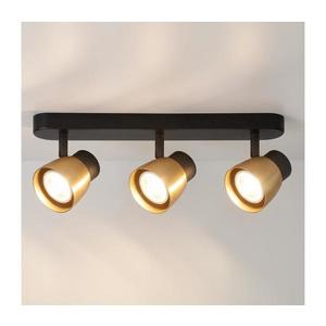 Brilagi - Spot aplicat NUGGET 3xGU10/30W/230V negru/auriu imagine