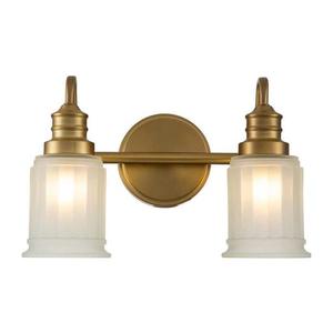 Quoizel QZ-SWELL2-BB-BATH-LED Aplică de baie SWELL 2xG9/3W/230V IP44, auriu imagine