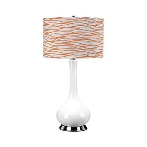 Elstead MILO-PN-TL-LORA - Lampă de masă MILO 1xE27/60W/230V, alb/portocaliu imagine