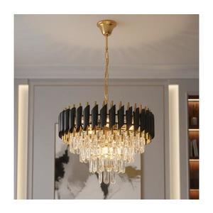 Brilagi - Candelabru cu lanț ECLIPSE 7xE14/10W/230V Ø 48 cm negru/auriu imagine