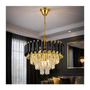 Brilagi - Candelabru suspendat pe lanț ECLIPSE 5xE14/10W/230V Ø 38 cm negru/auriu imagine