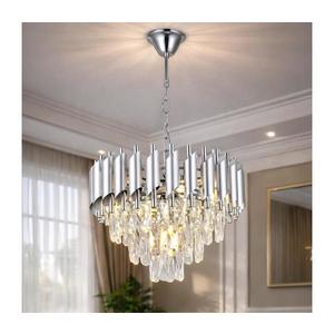 Brilagi - Lustră cu lanț ECLIPSE, 5xE14/10W/230V, diam. 38 cm, argintie imagine