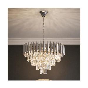 Brilagi - Lustră cu lanț ECLIPSE 7xE14/10W/230V, diametru 48 cm, argintie imagine