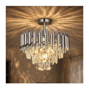 Brilagi - Lustră aplicată ECLIPSE, 5 x E14, 10W, 230V, Ø 38 cm, argintie imagine