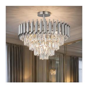 Brilagi - Lustră aplicată ECLIPSE 7xE14/10W/230V Ø 48 cm argintie imagine