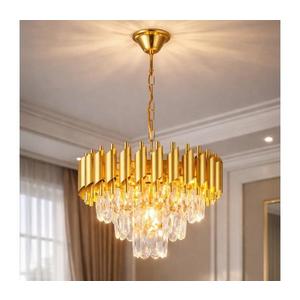 Brilagi - Candelabru cu lanț ECLIPSE, 5xE14/10W/230V, Ø 38 cm, auriu imagine