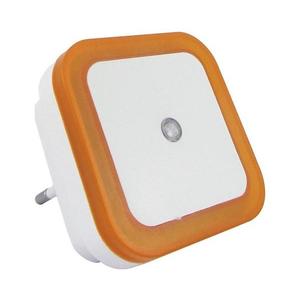 Lampă de veghe LED cu senzor de amurg, 0, 5W/230V, portocalie imagine