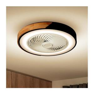 Brilagi LED lampă cu lator, 30W, 230V, 3000-6500K, negru/stejar + DO imagine