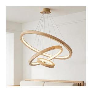 Brilagi - Pendul LED UMEA WOOD pe cablu, LED/45W/230V, Ø 60 cm, lemn imagine