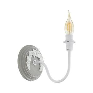 Aplica de perete Eglo 33005, 1 x E14, 40 W, 230 V, alb/gri imagine