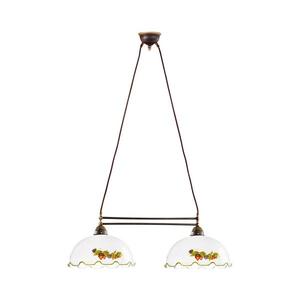 Kolarz 731.82.114 - Lustră pe cablu NONNA 2xE27/75W/230V bordo/căpșuni imagine